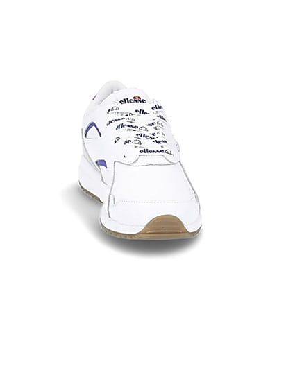 360 degree animation of product Ellesse white Contest trainers frame-20