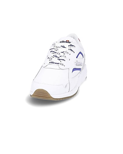360 degree animation of product Ellesse white Contest trainers frame-22
