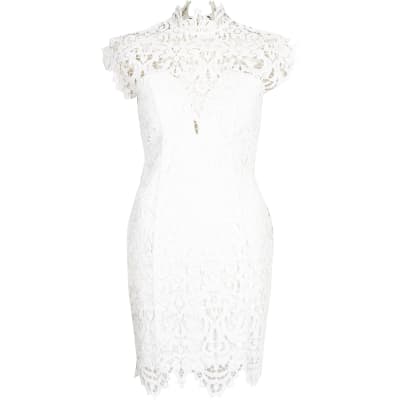 white forever unique dress