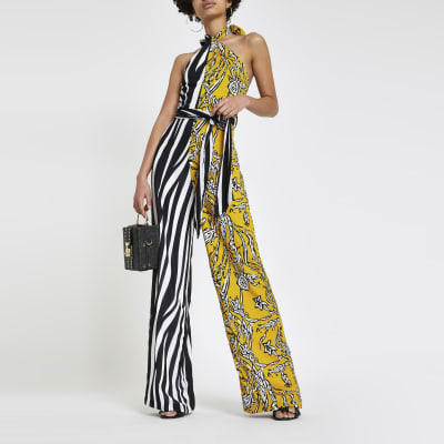 river island zebra jumpsuit