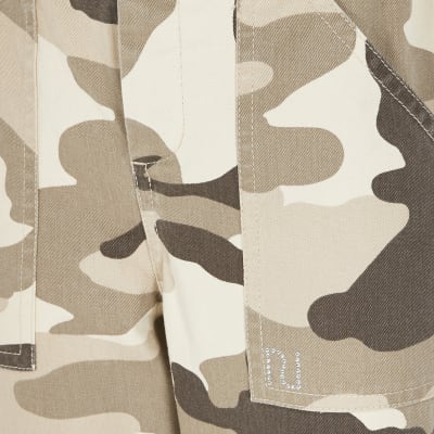 paper bag camo trousers