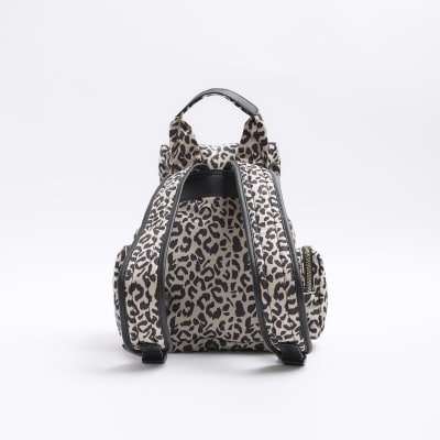 Leopard print backpack river island new arrivals