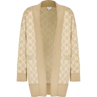 river island monogram cardigan