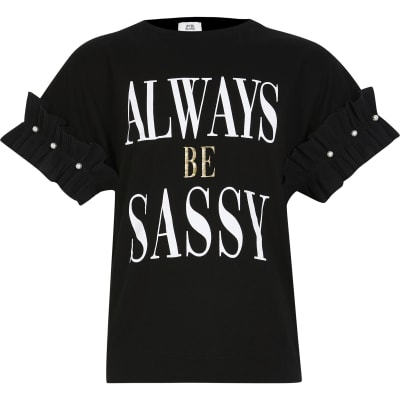 sassy t shirt river island