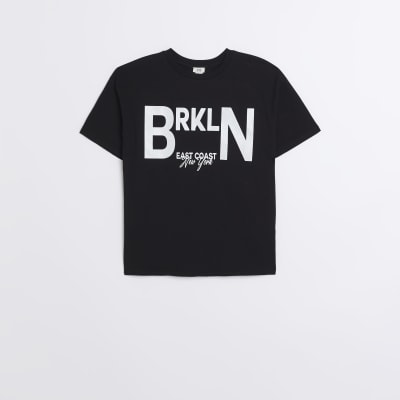 Girls Black Brooklyn Graphic T-shirt
