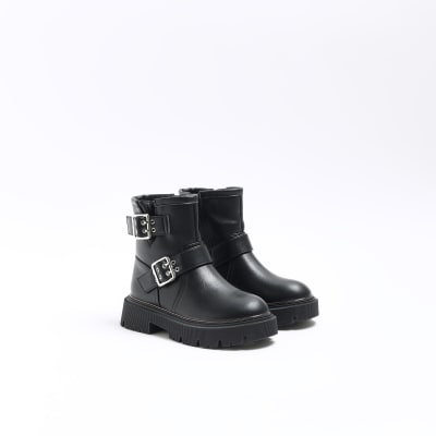 Womens biker hot sale boots river island