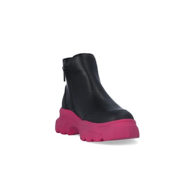 River island pink ankle on sale boots