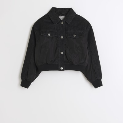 River island kids denim jacket online
