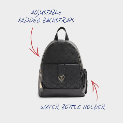 River island school backpack on sale