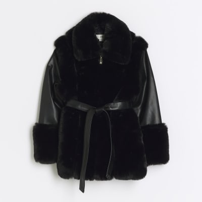 Leather Trim Monogram Mink Jacket - Ready-to-Wear