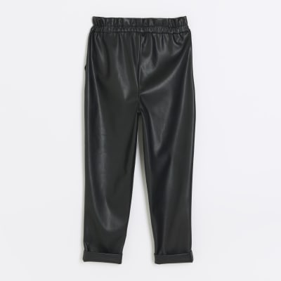 Childrens faux 2024 leather pants