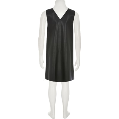 girls black shift dress