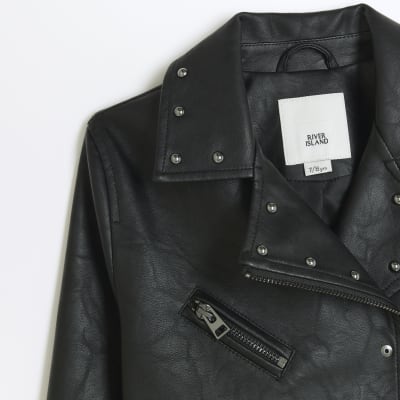 River island clearance girls leather jacket