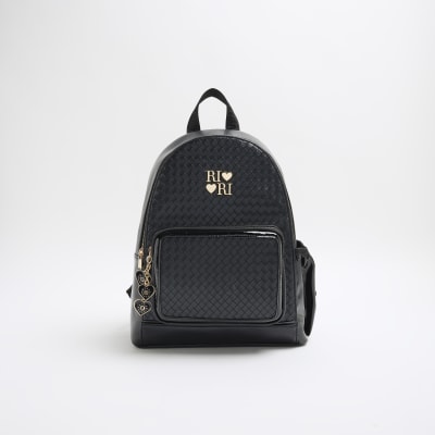 Girls black backpack sale