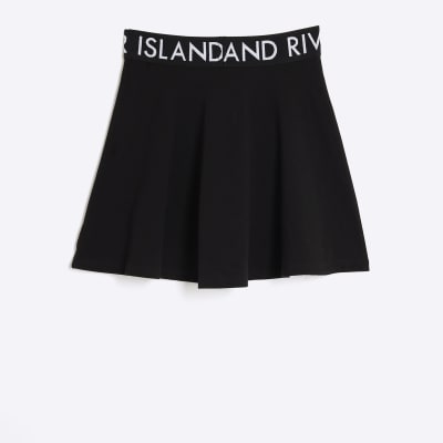 River island black skater skirt sales