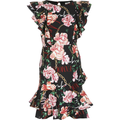 floral print skater dress