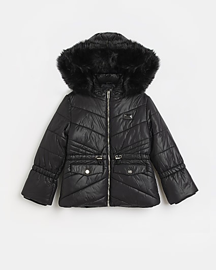 Girls Coats Jackets, Women S Black Winter Coat River Island