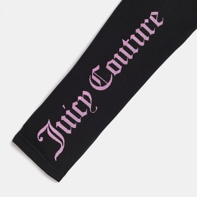 Girls black Juicy Couture leggings | River Island