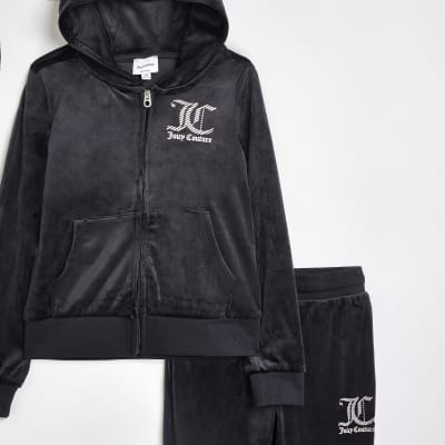 black velour juicy couture tracksuit