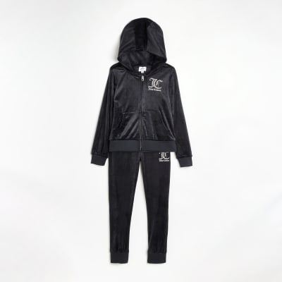 river island velour tracksuit