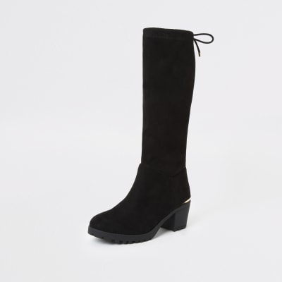 black high boots for girls