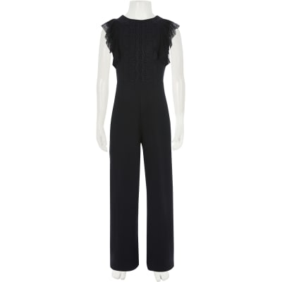 river island girls black dress