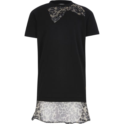 river island leopard print shirt dress