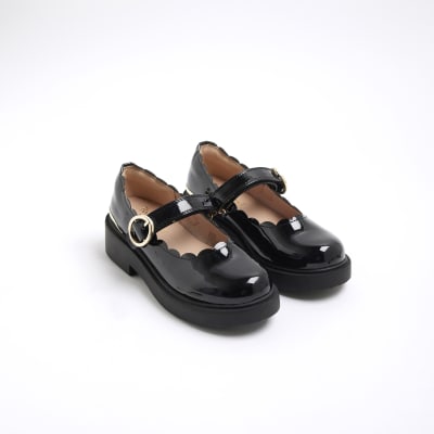 Girls Black Mary Jane Shoes River Island