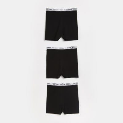 river island black cycling shorts