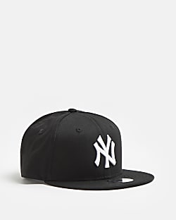 Girls black New Era NY Yankees flat cap
