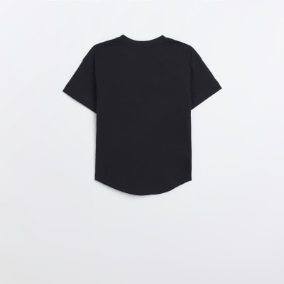 Girls Black Paris Graphic T-shirt