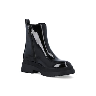 River island best sale patent chelsea boots