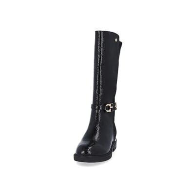 Girls black hotsell tall boots