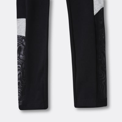 Girls black Pineapple mesh legging