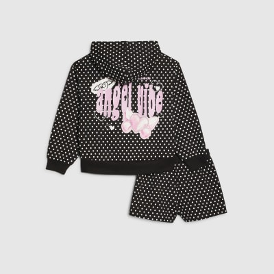 Short Noir River Island Pour Fille - Taille 7-8 Ans - Occasion Très Bon état