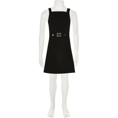 black pinny dress