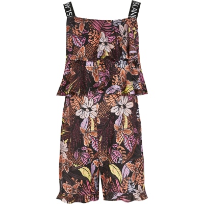 purple playsuit river island