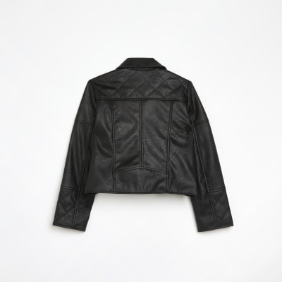 River island girls store biker jacket