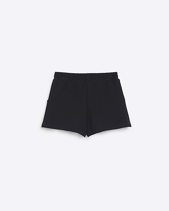 Girls Black Pull On Shorts