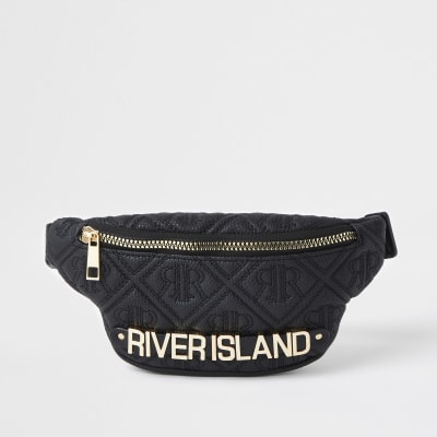 river island white bum bag