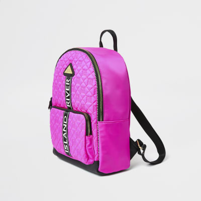 girl monogram book bags