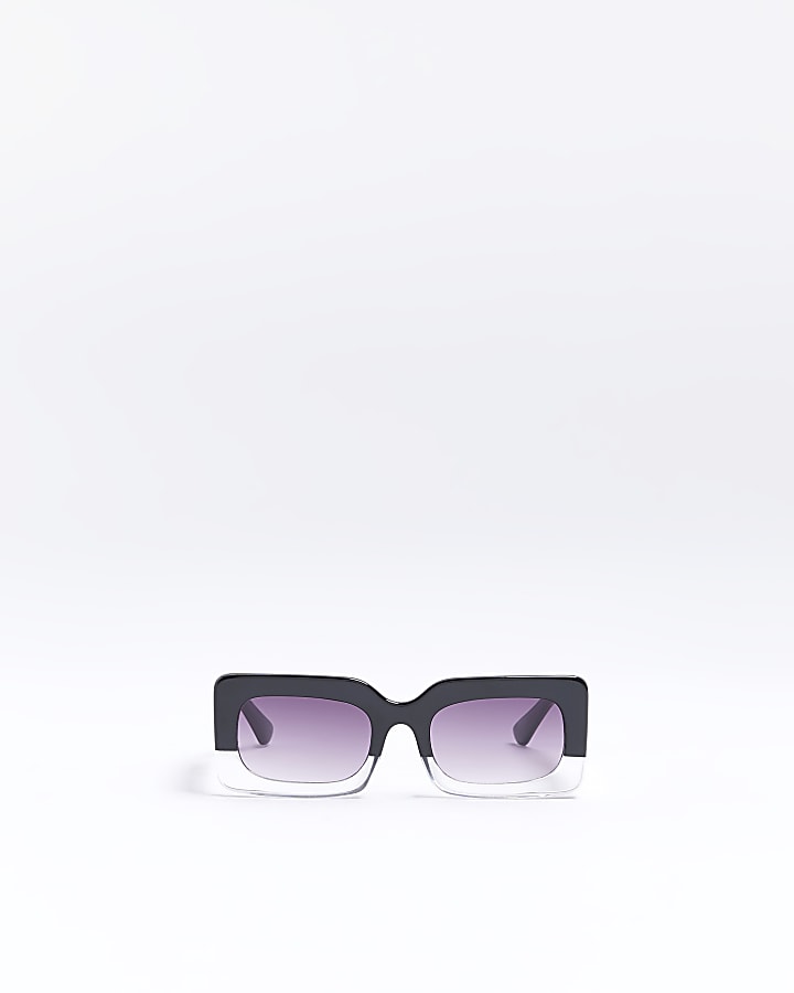 Girls black rectangle sunglasses