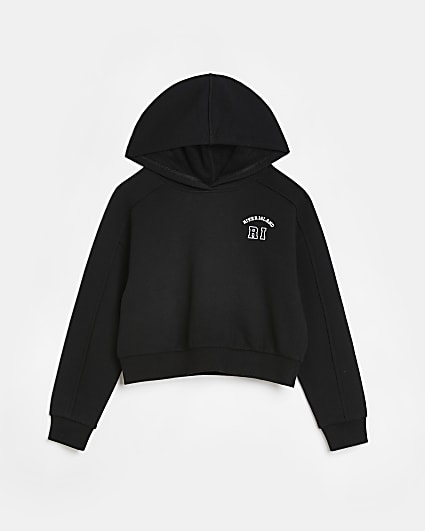 Girls black RI hoodie