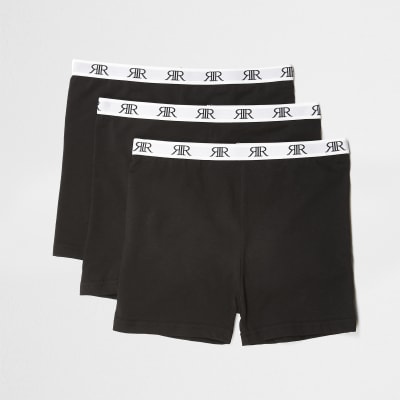 Girls black RI modesty shorts 3 pack 