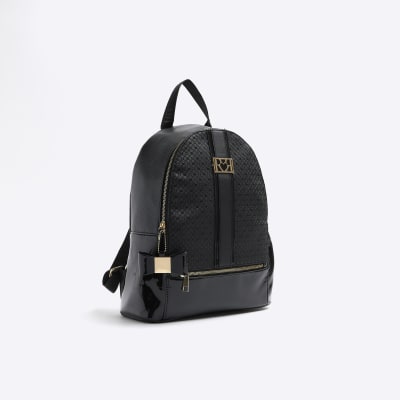 River island monogram online backpack