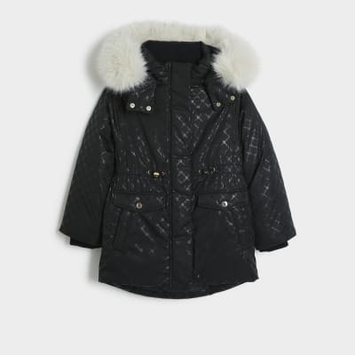 Matalan girls navy coat best sale