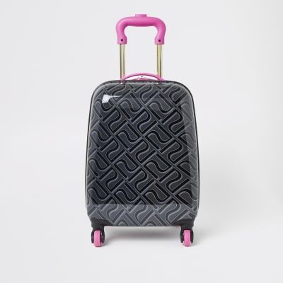 girls monogram luggage