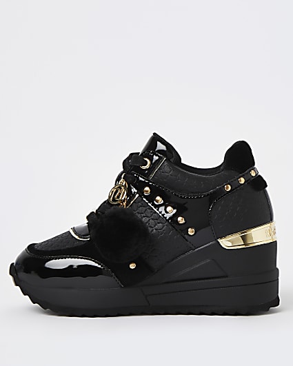 river island wedge trainers