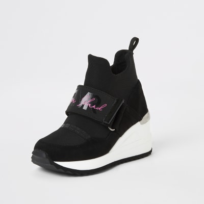 high top wedge trainers