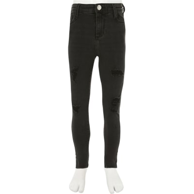 girls black skinny jeans